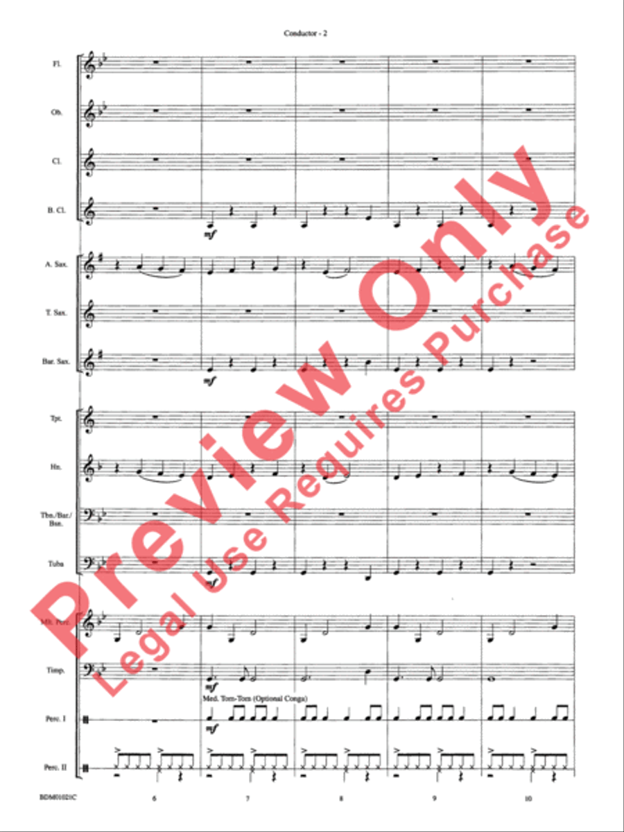 Furioso Concert Band scores gallery preview page 6