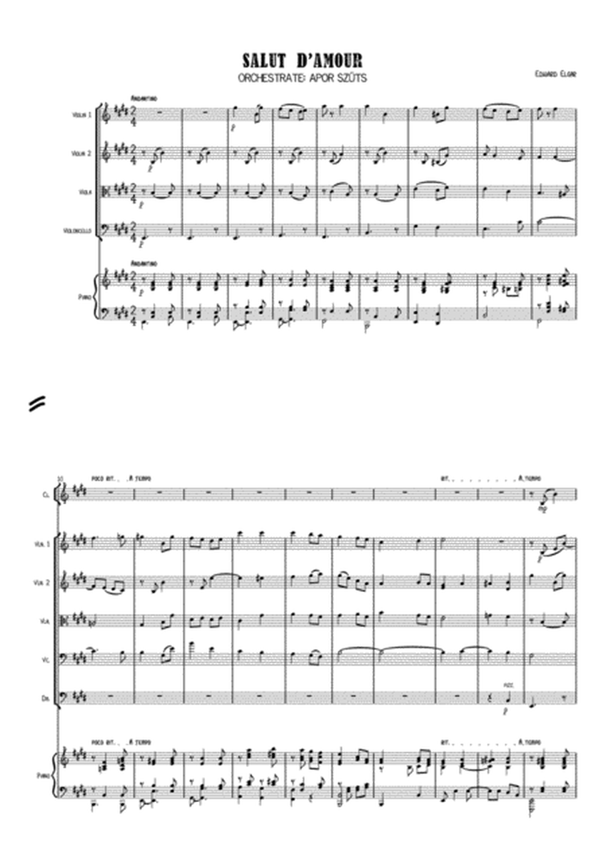 Edward Elgar: Salut d'amour - arrangement for chamber group image number null