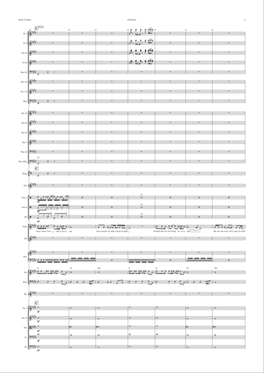 Heart Of Glass Heart Of Glass Full Orchestra scores gallery preview page 5