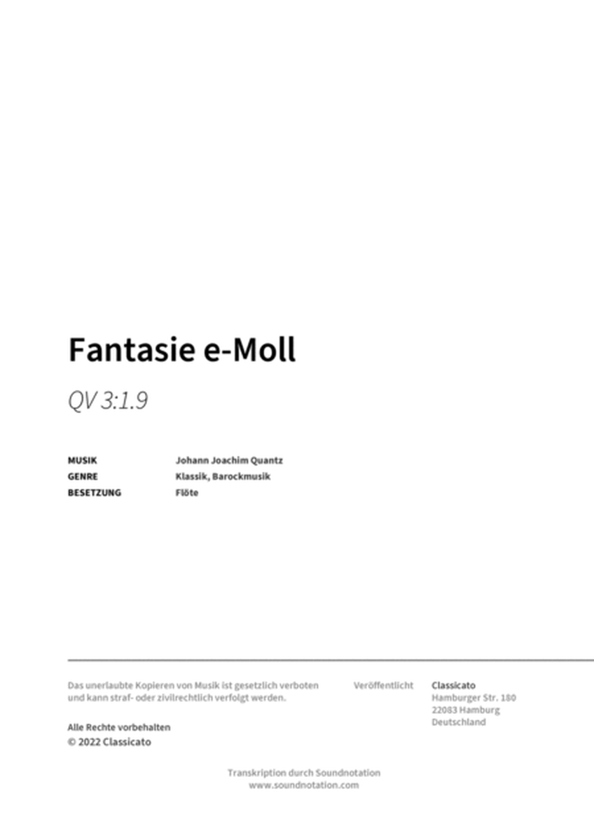 Fantasie e-Moll image number null