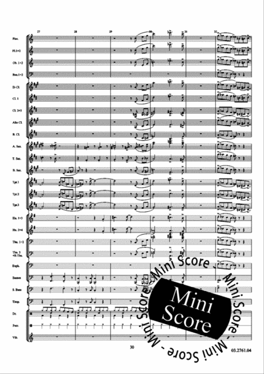 All Blue All Blue Concert Band scores gallery preview page 36