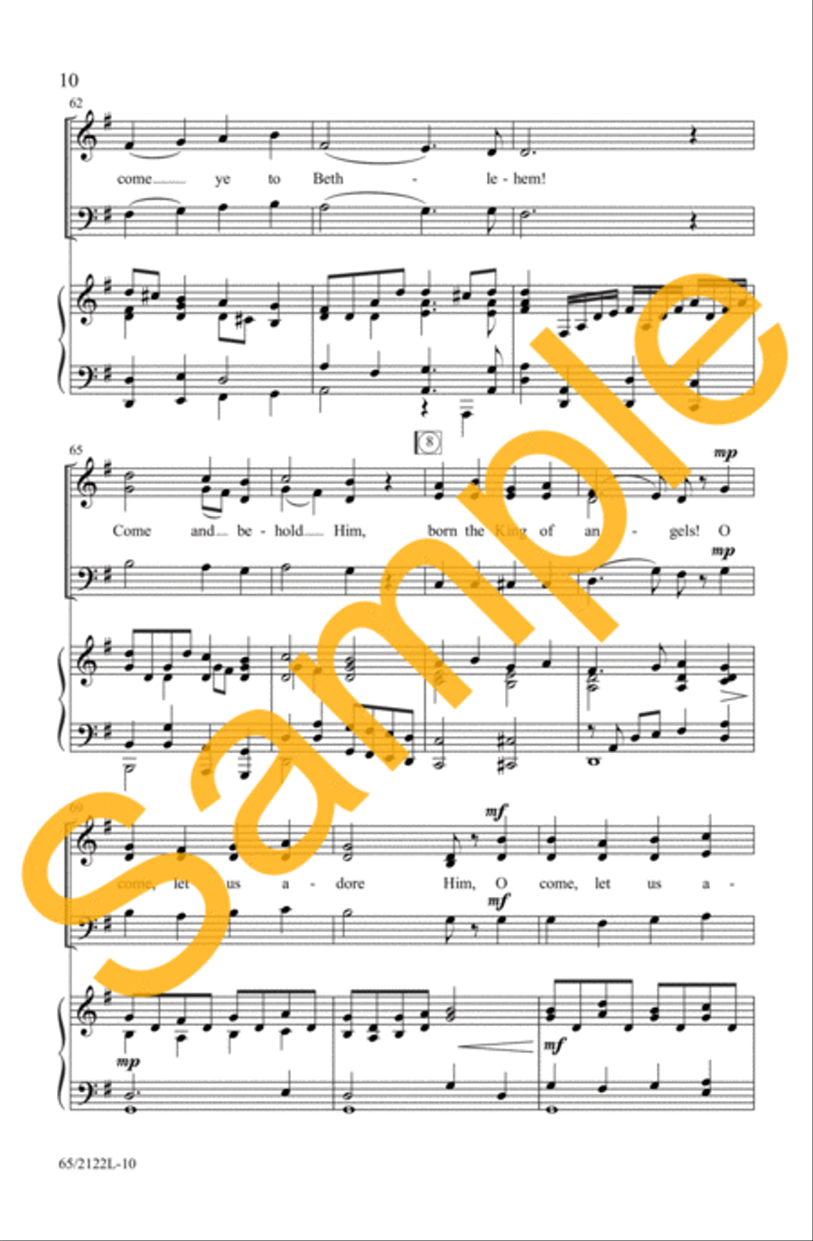 A New and Glorious Morn! 3-Part scores gallery preview page 8