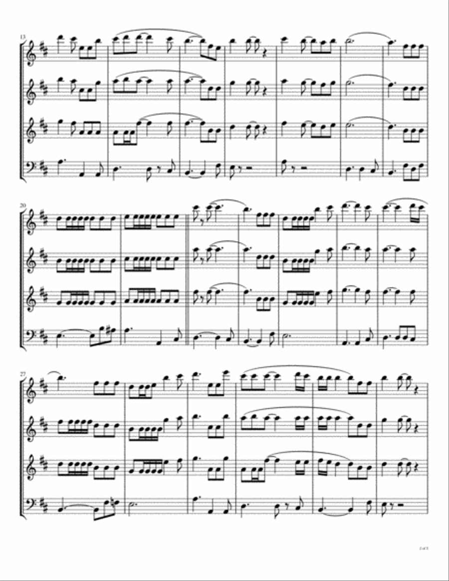 This Boy (ringo's Theme) Woodwind Quartet scores gallery preview page 3