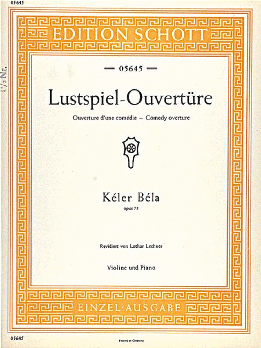 Comedy Overture, Op. 73 Comedy Overture, Op. 73 Violin Solo scores gallery preview page 1