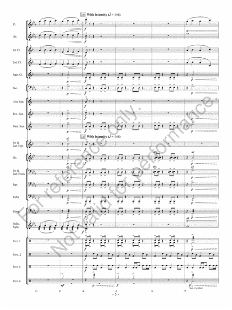 Ancient Conquest Concert Band scores gallery preview page 6