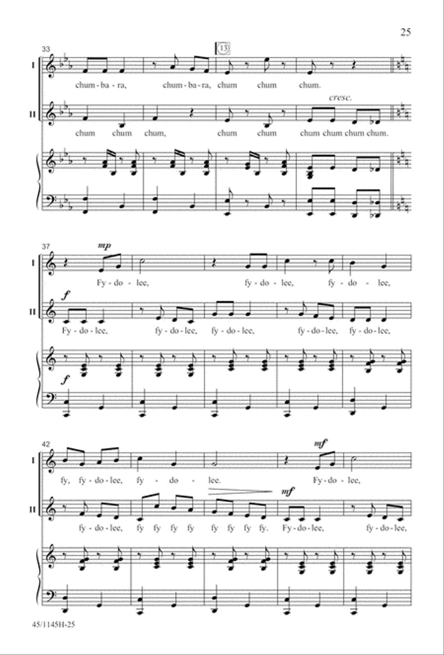 We Sing the World Around 2-Part scores gallery preview page 26