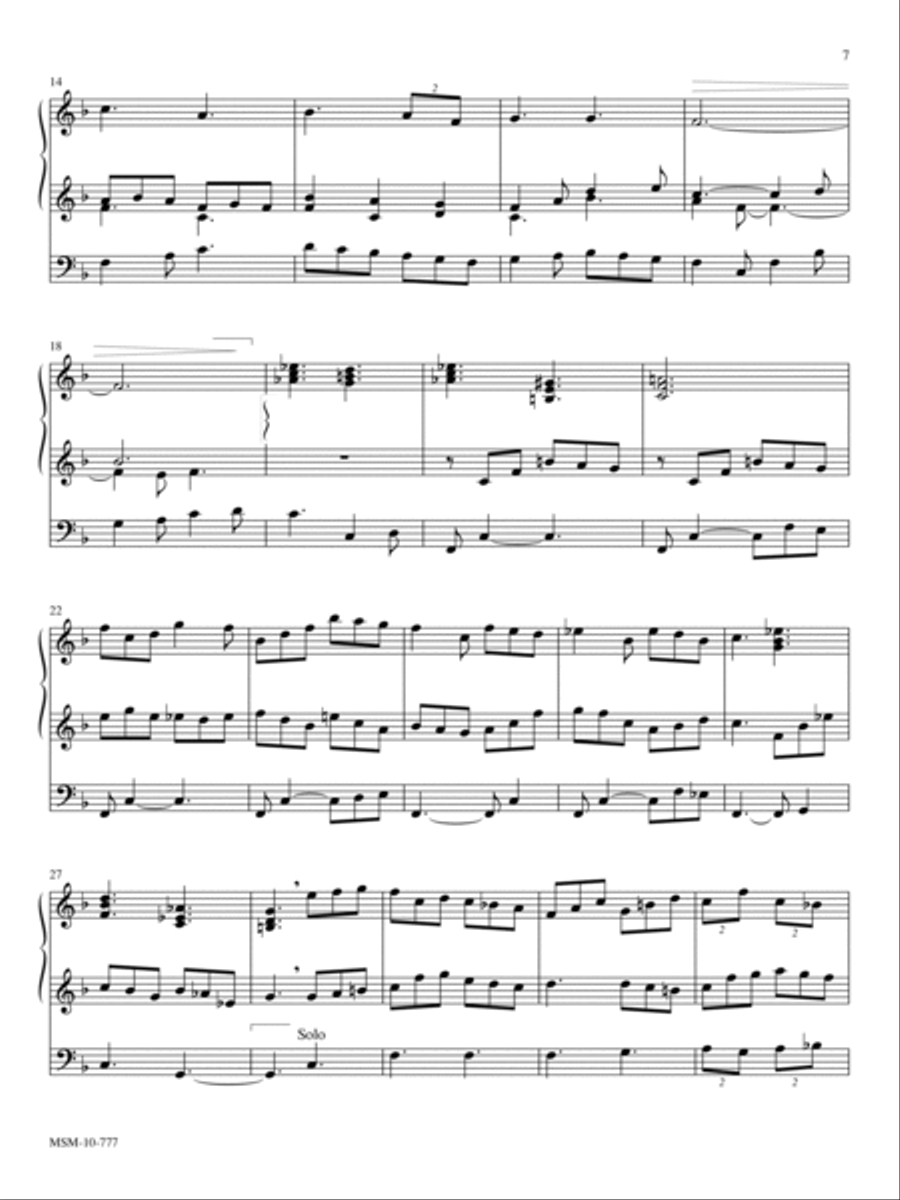 Pastorale on a Folk Tune Organ scores gallery preview page 2
