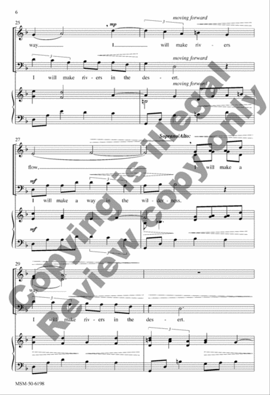 I Will Make a Way! 4-Part scores gallery preview page 6