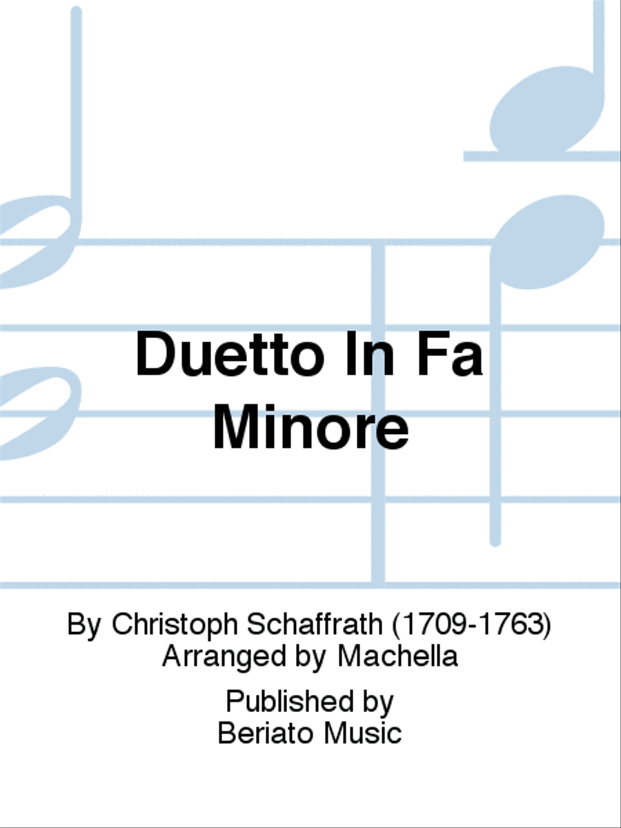Duetto In Fa Minore Bassoon scores gallery preview page 1