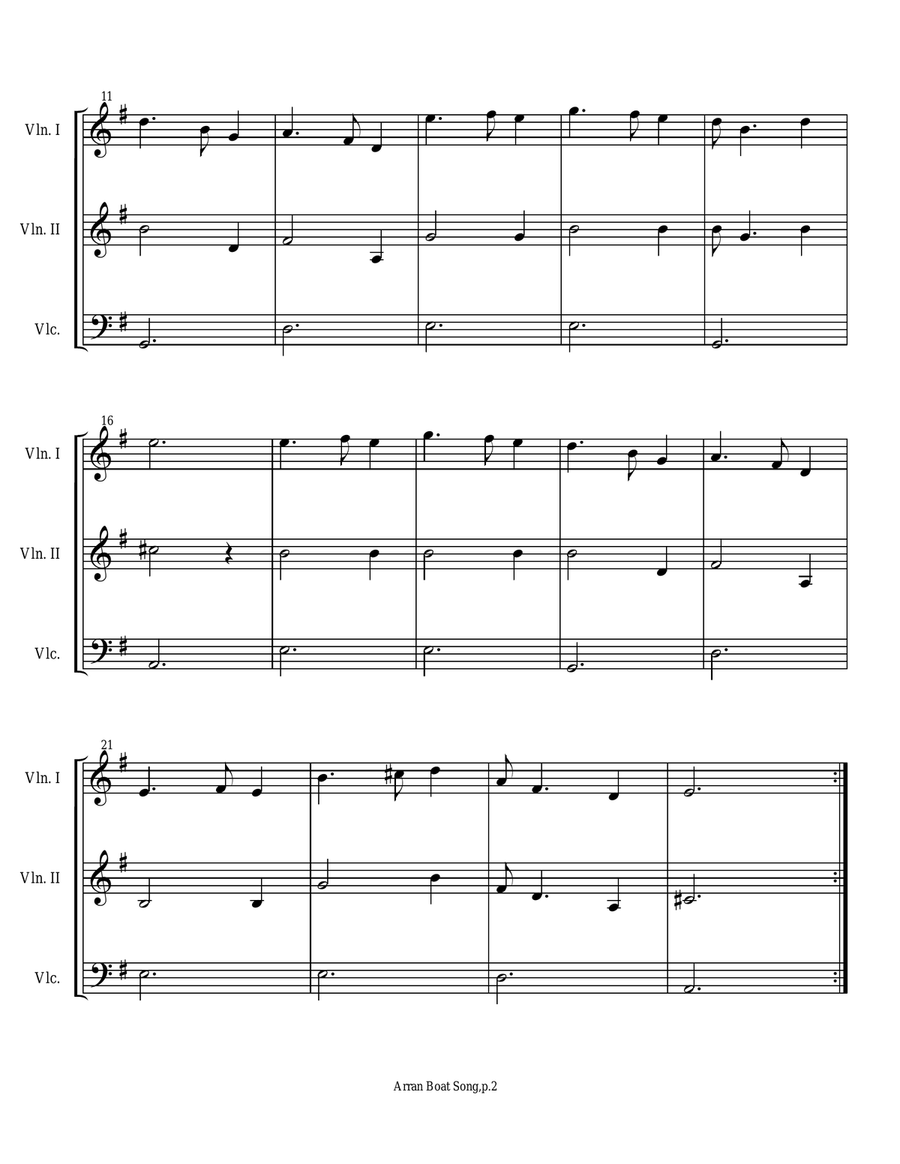 Easy Celtic Pieces For String Trio String Trio scores gallery preview page 2