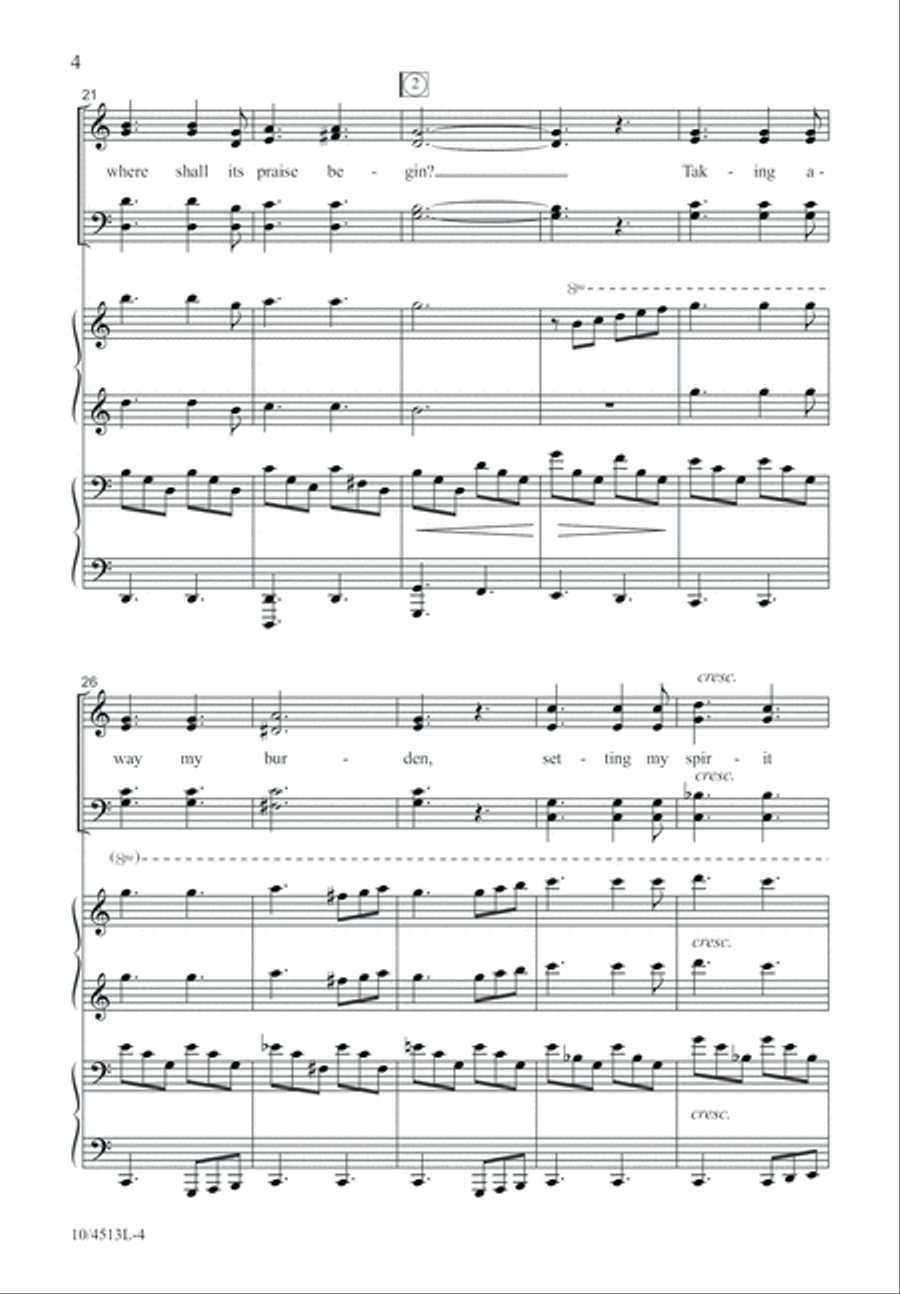 Wonderful Grace of Jesus 4-Part scores gallery preview page 5