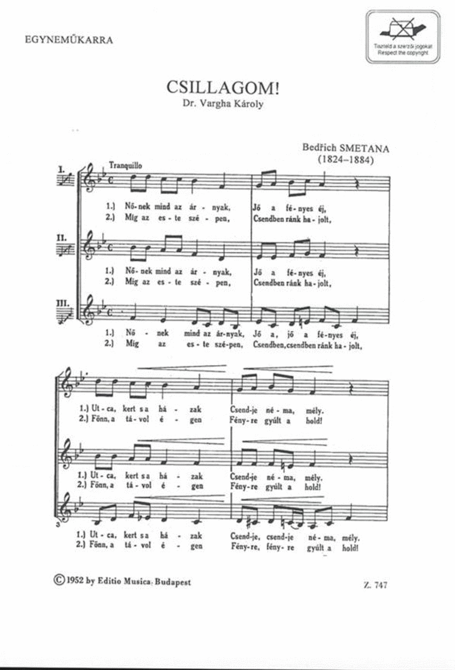 Csillagom A Cappella scores gallery preview page 1