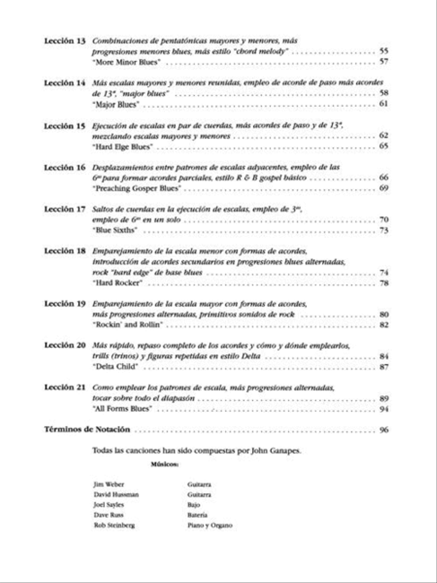 Blues You Can Use - Spanish Edition Electric Guitar scores gallery preview page 5