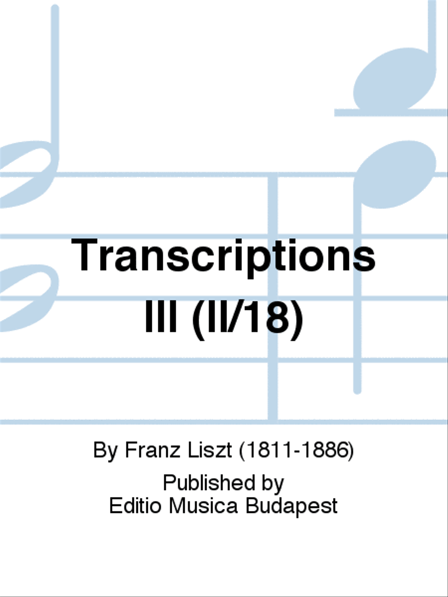 Transcriptions III (II/18) Chamber Music scores gallery preview page 1