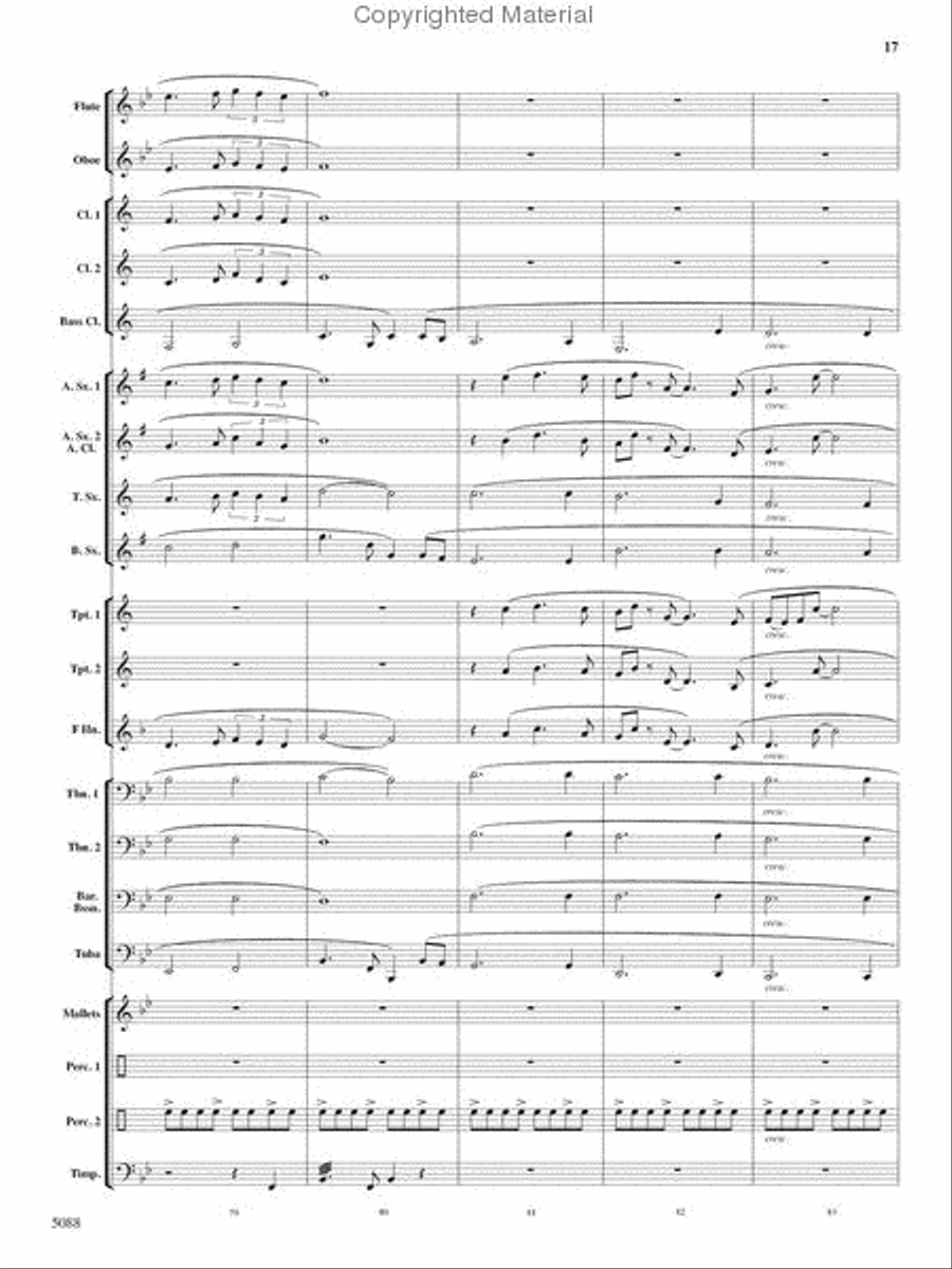 Stone Mountain Fantasy Stone Mountain Fantasy Concert Band scores gallery preview page 17