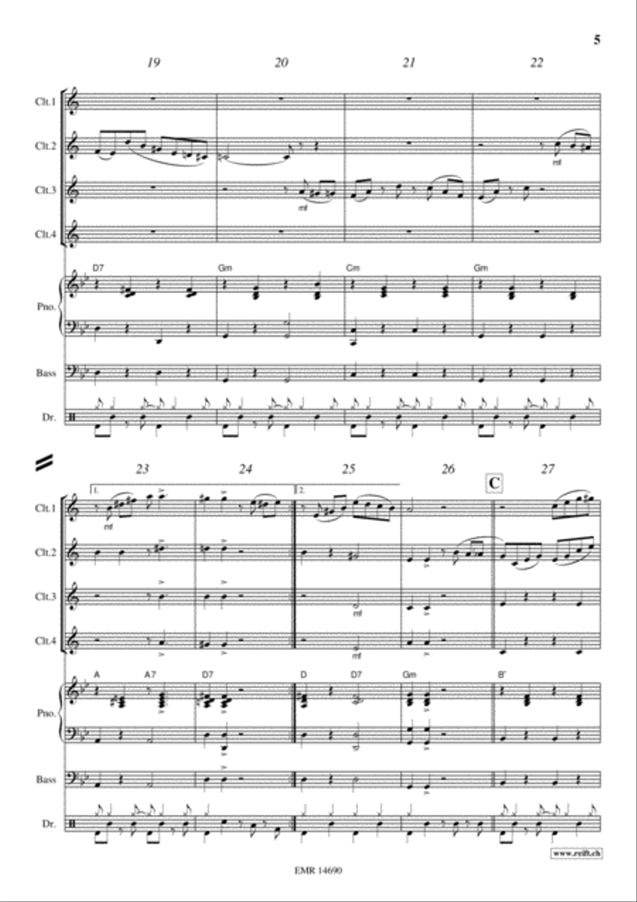 Tico Tico Tico Tico Clarinet scores gallery preview page 5