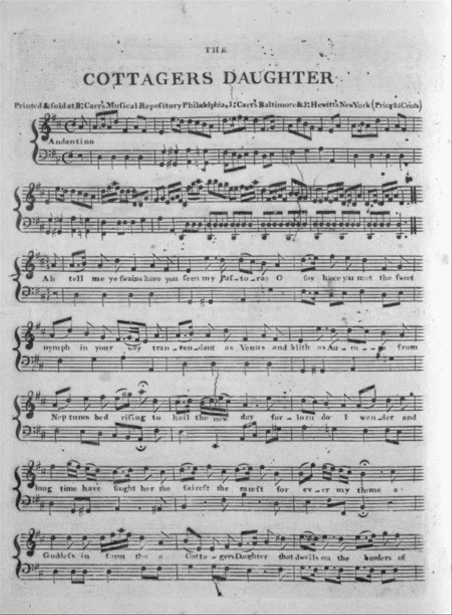 The Cottagers Daughter Voice scores gallery preview page 1
