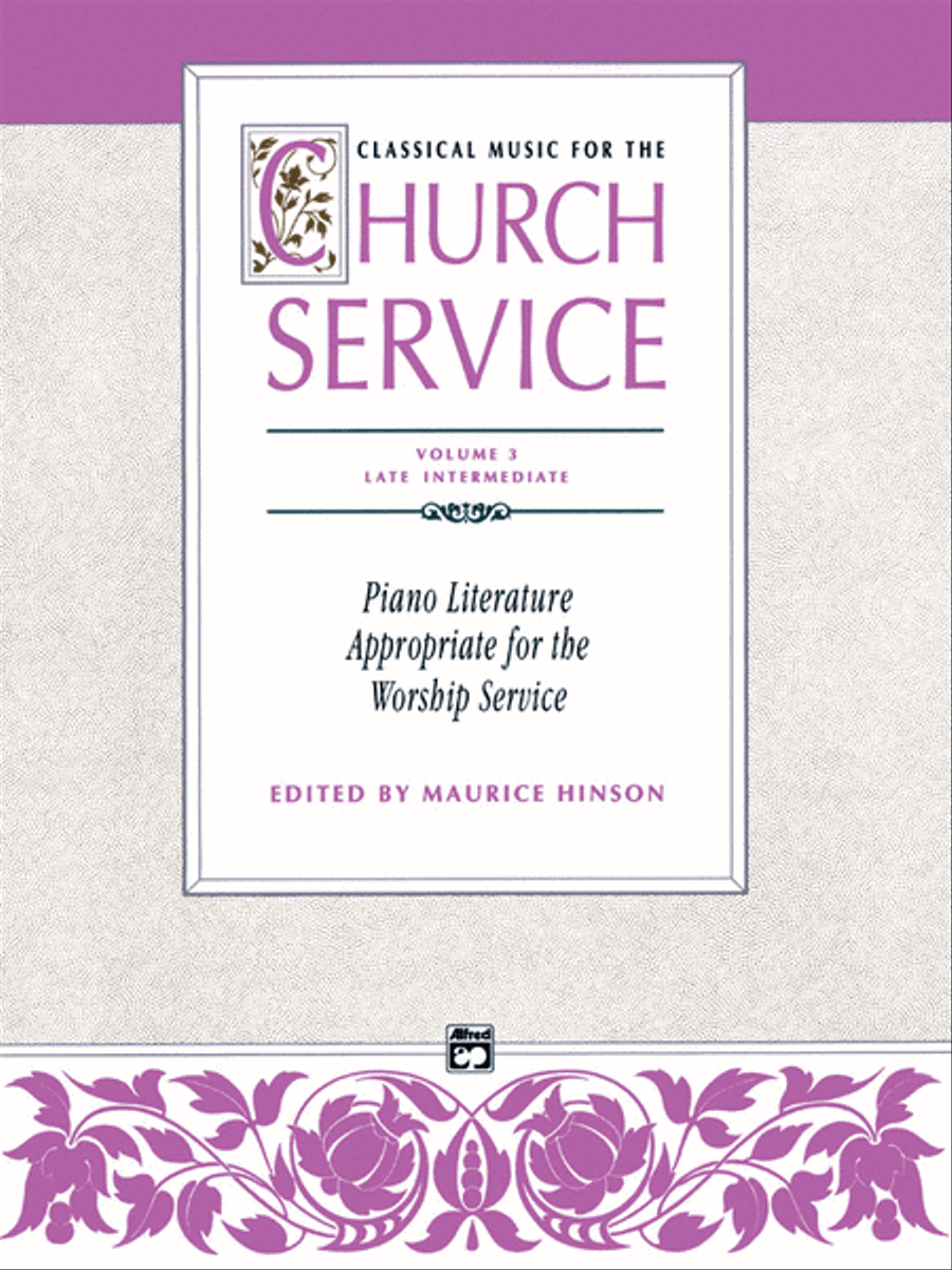 Book cover for Classical Music for the Church Service, Volume 3