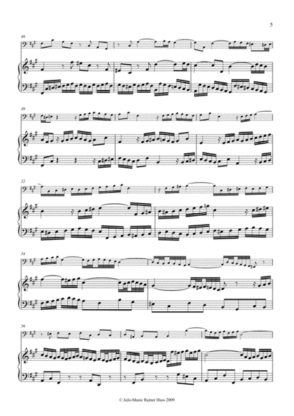 J.S.Bach Sonata in A, BWV 1032
