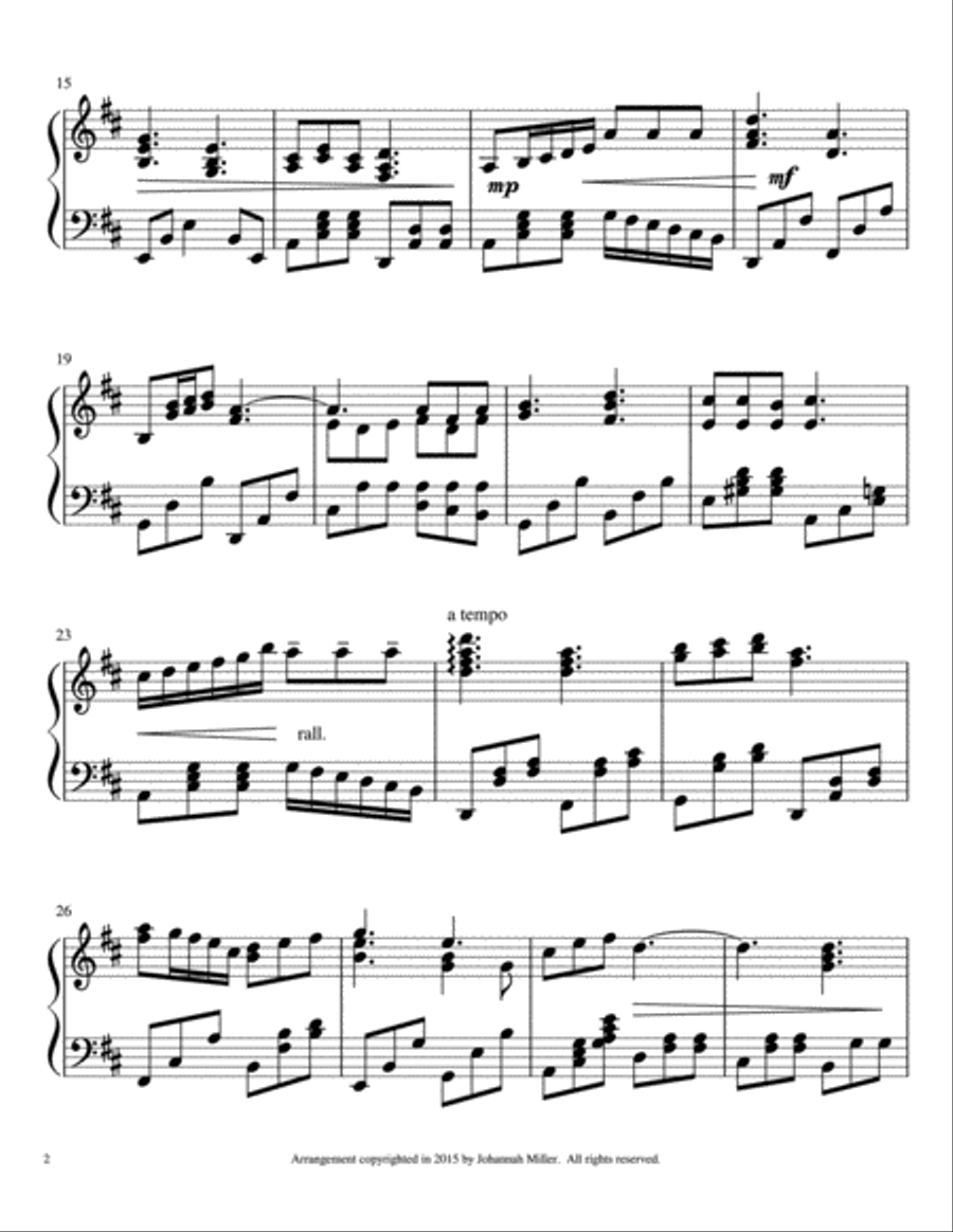 Blessed Assurance Piano Solo scores gallery preview page 2
