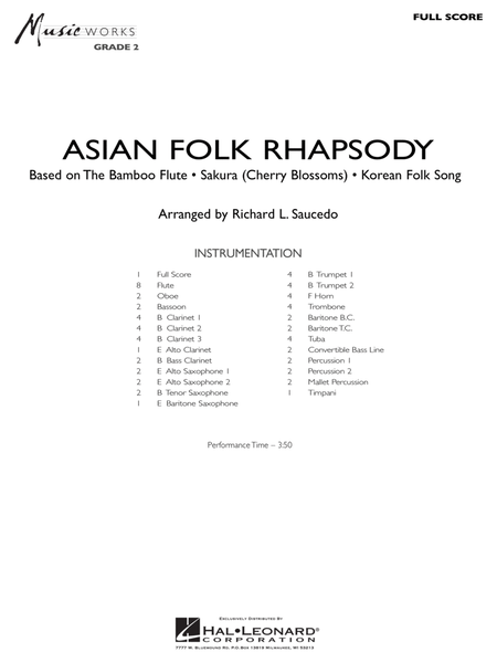 Asian Folk Rhapsody - Full Score