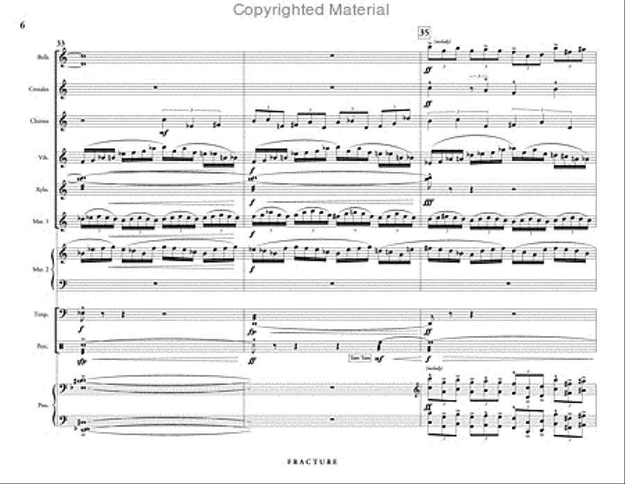 Fracture (score & parts) Fracture (score & parts) Percussion Ensemble scores gallery preview page 7