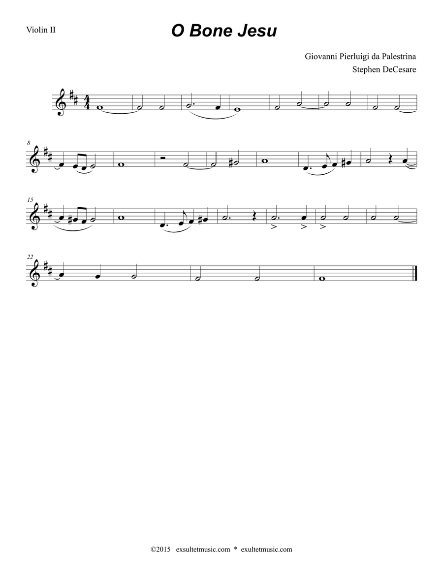 O Bone Jesu (for String Quartet) String Quartet scores gallery preview page 4