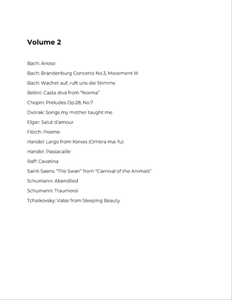 The Wedding Essentials for String Quartet, Vol. 1 and 2 - Album of 30 pieces - Parts (no score) String Quartet scores gallery preview page 3