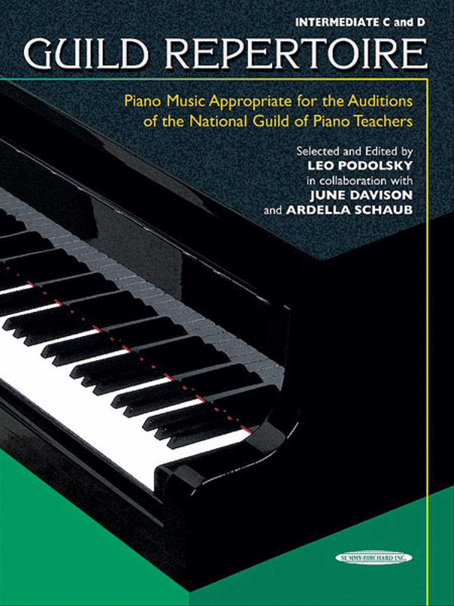 Guild Repertoire -- Piano Music Appropriate for the Auditions of the National Guild of Piano Teachers Piano Method scores gallery preview page 1
