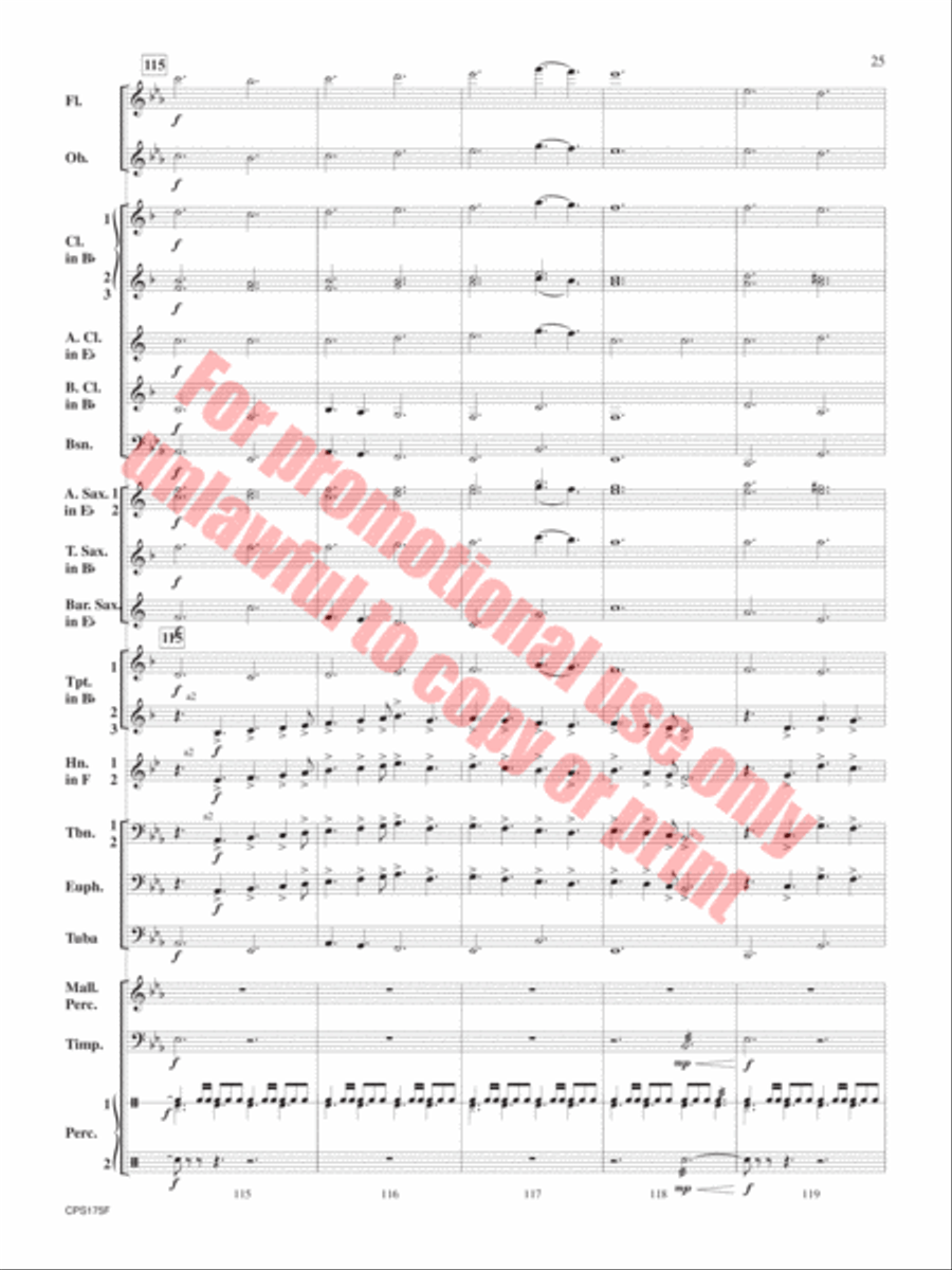 Aberystwyth Variants Concert Band scores gallery preview page 26