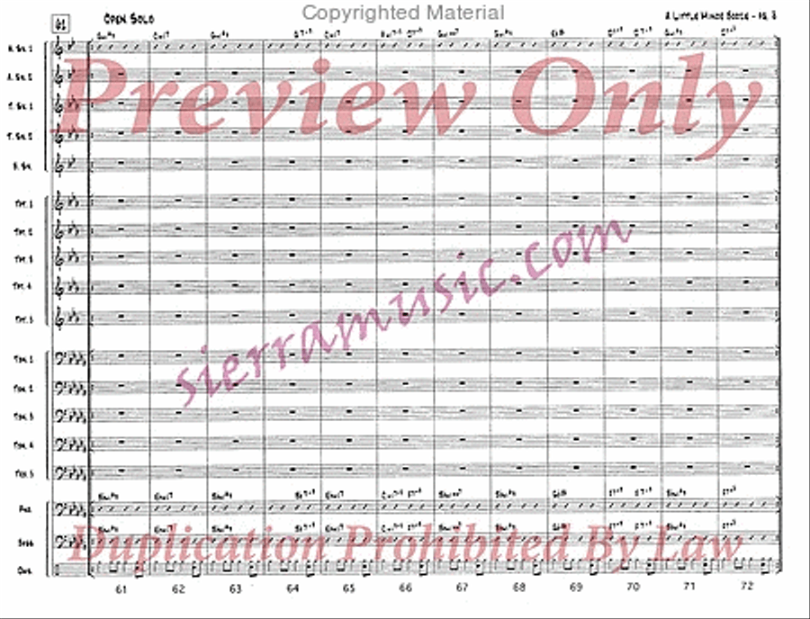 A Little Minor Booze Jazz Ensemble scores gallery preview page 9