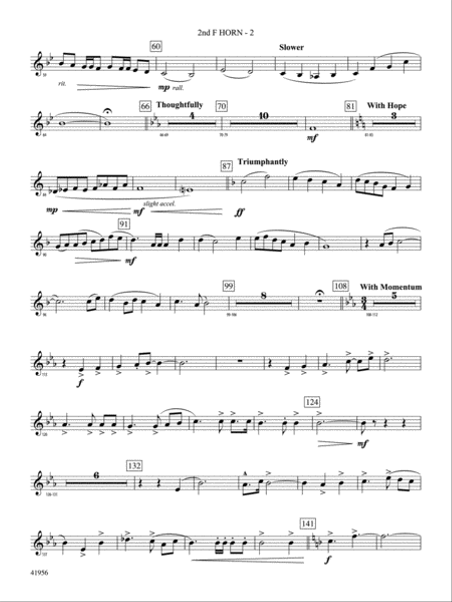 Momentum: 2nd F Horn Momentum: 2nd F Horn Concert Band scores gallery preview page 2