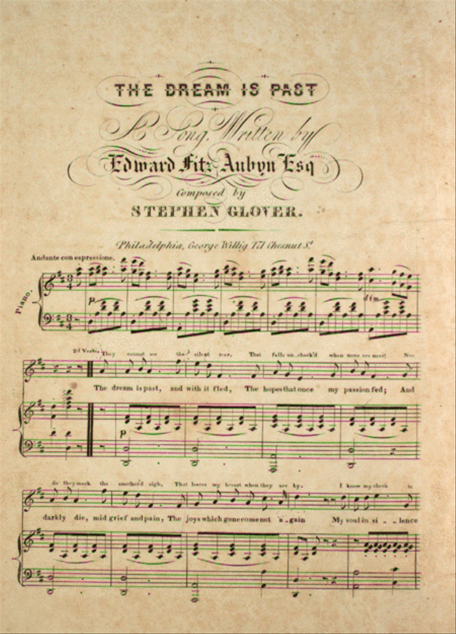 The Dream is Past. A Song Voice scores gallery preview page 1