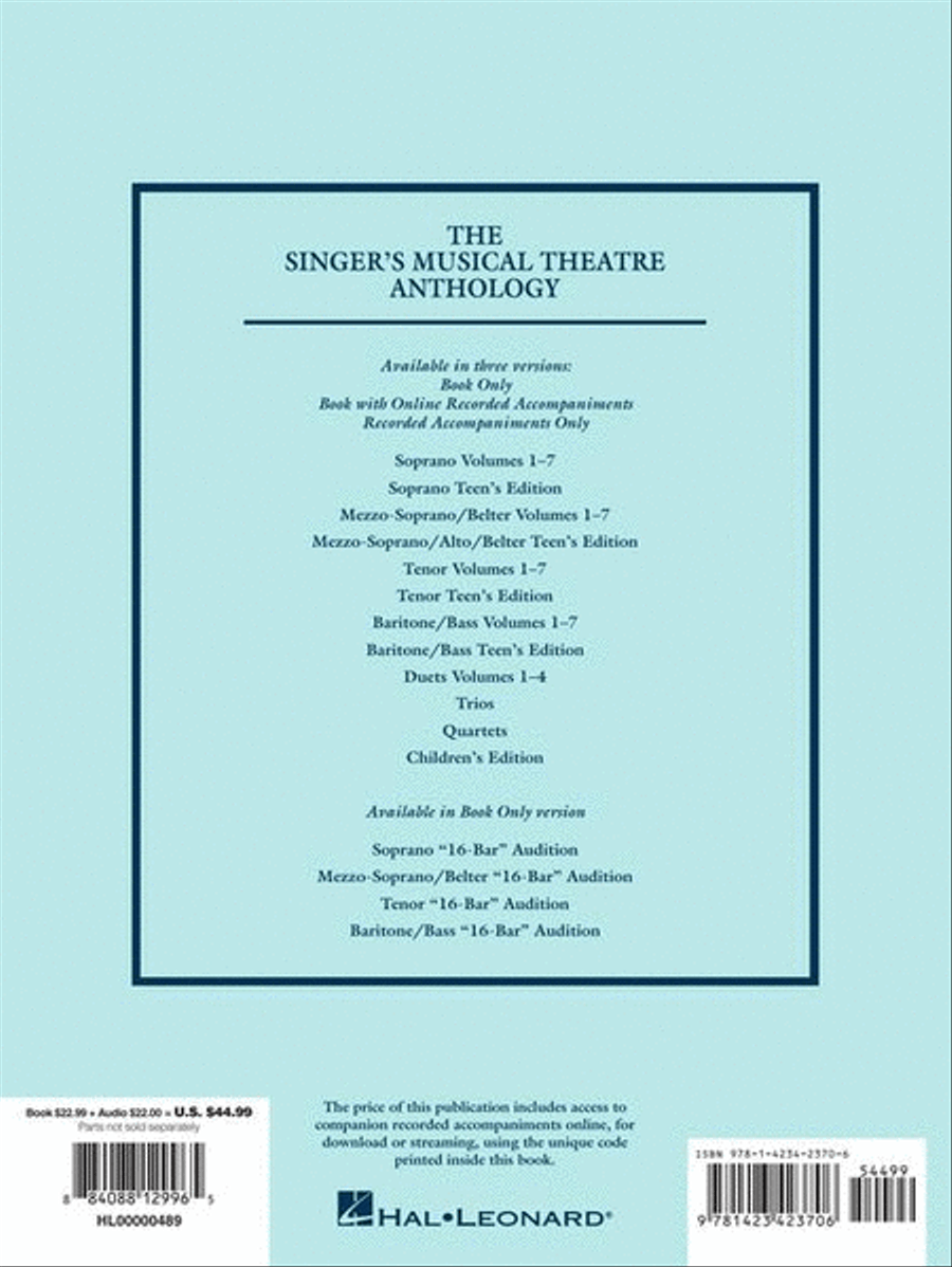 Singer's Musical Theatre Anthology – Volume 2 image number null