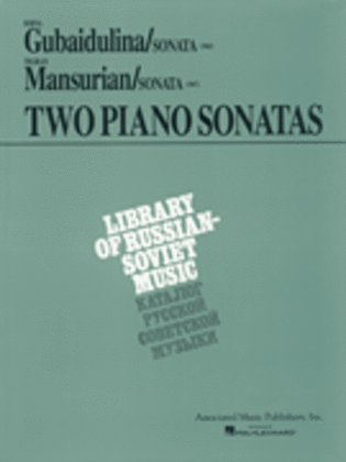 Book cover for Two Piano Sonatas by Young Soviet Composers