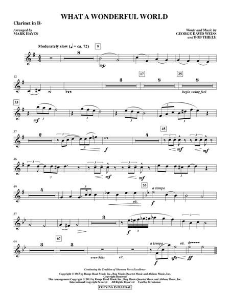 What A Wonderful World - Bb Clarinet 1