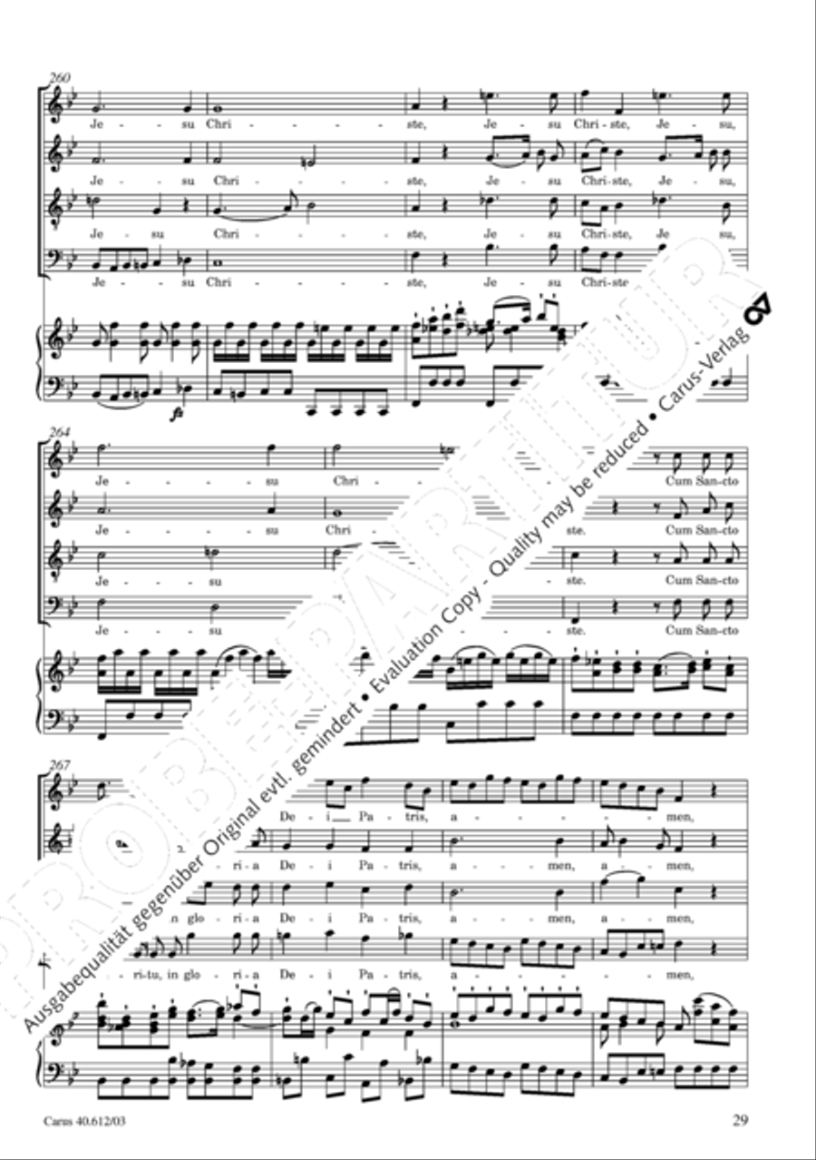 Harmoniemesse in B 4-Part scores gallery preview page 30