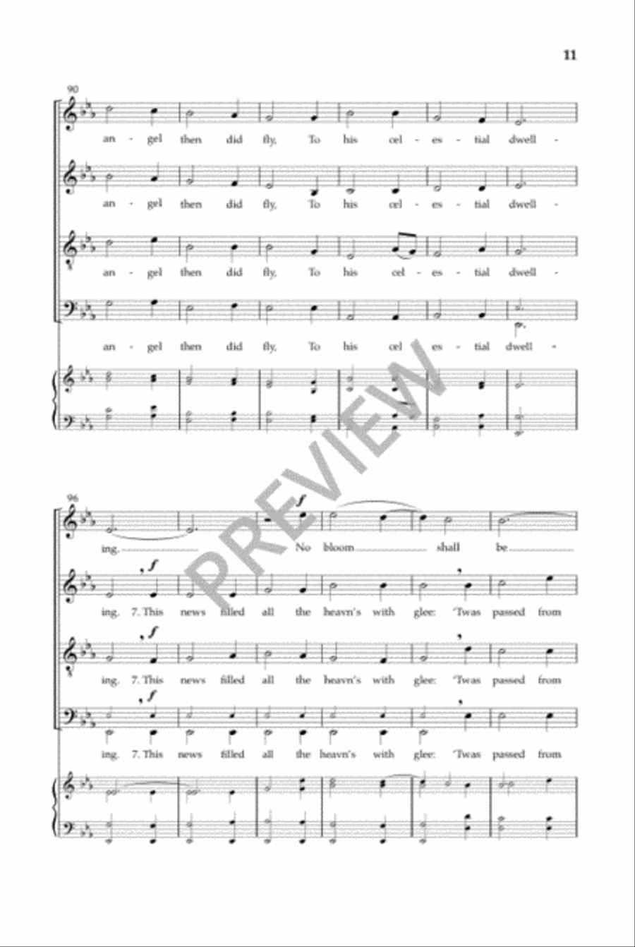 There Stood in Heaven a Linden Tree 4-Part scores gallery preview page 12