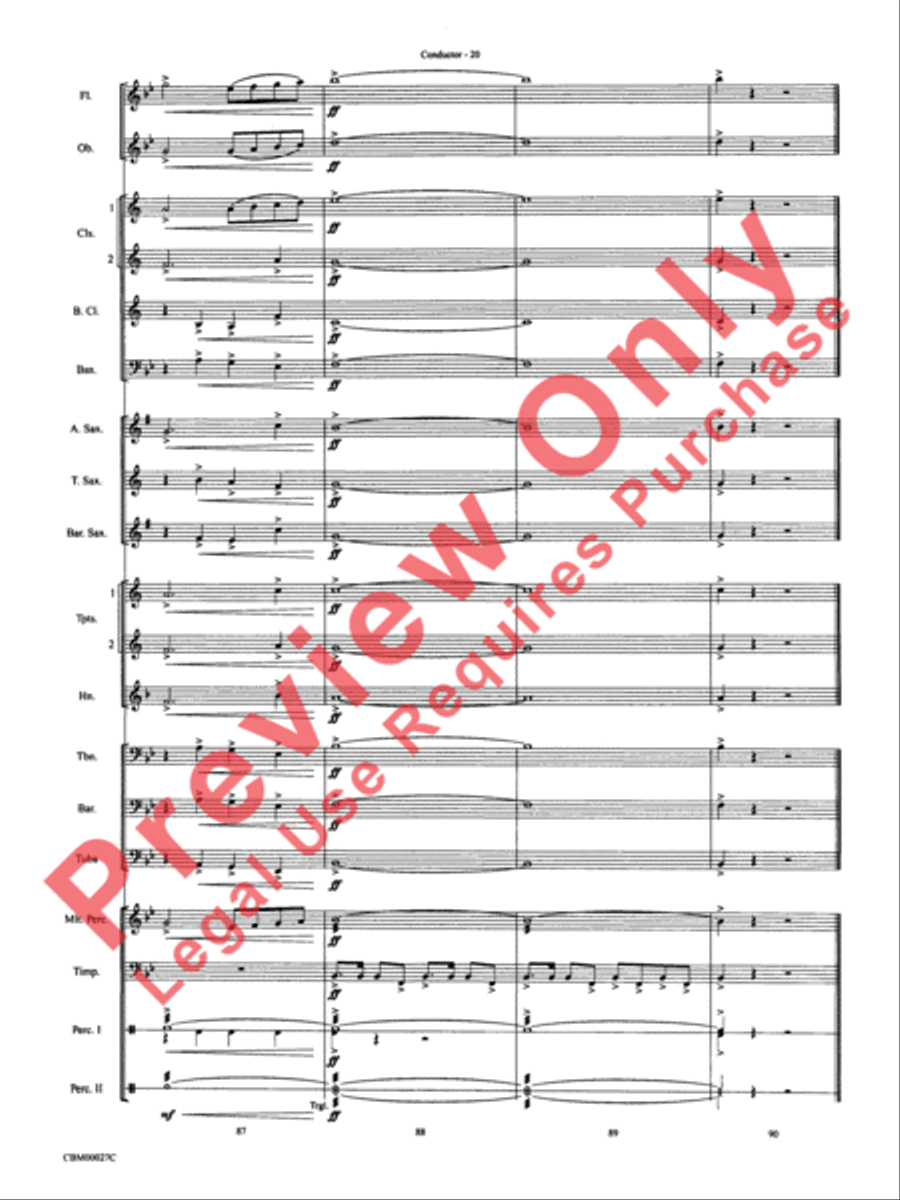 How the Grinch Stole Christmas Concert Band scores gallery preview page 23