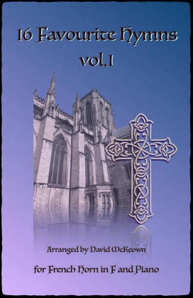 Book cover for 16 Favourite Hymns Vol.1 for French Horn in F and Piano