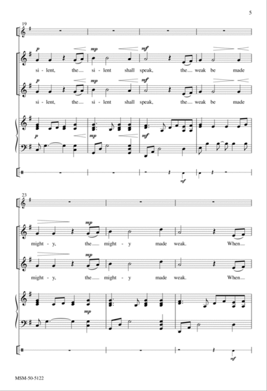 My Heart Shall Sing 4-Part scores gallery preview page 4