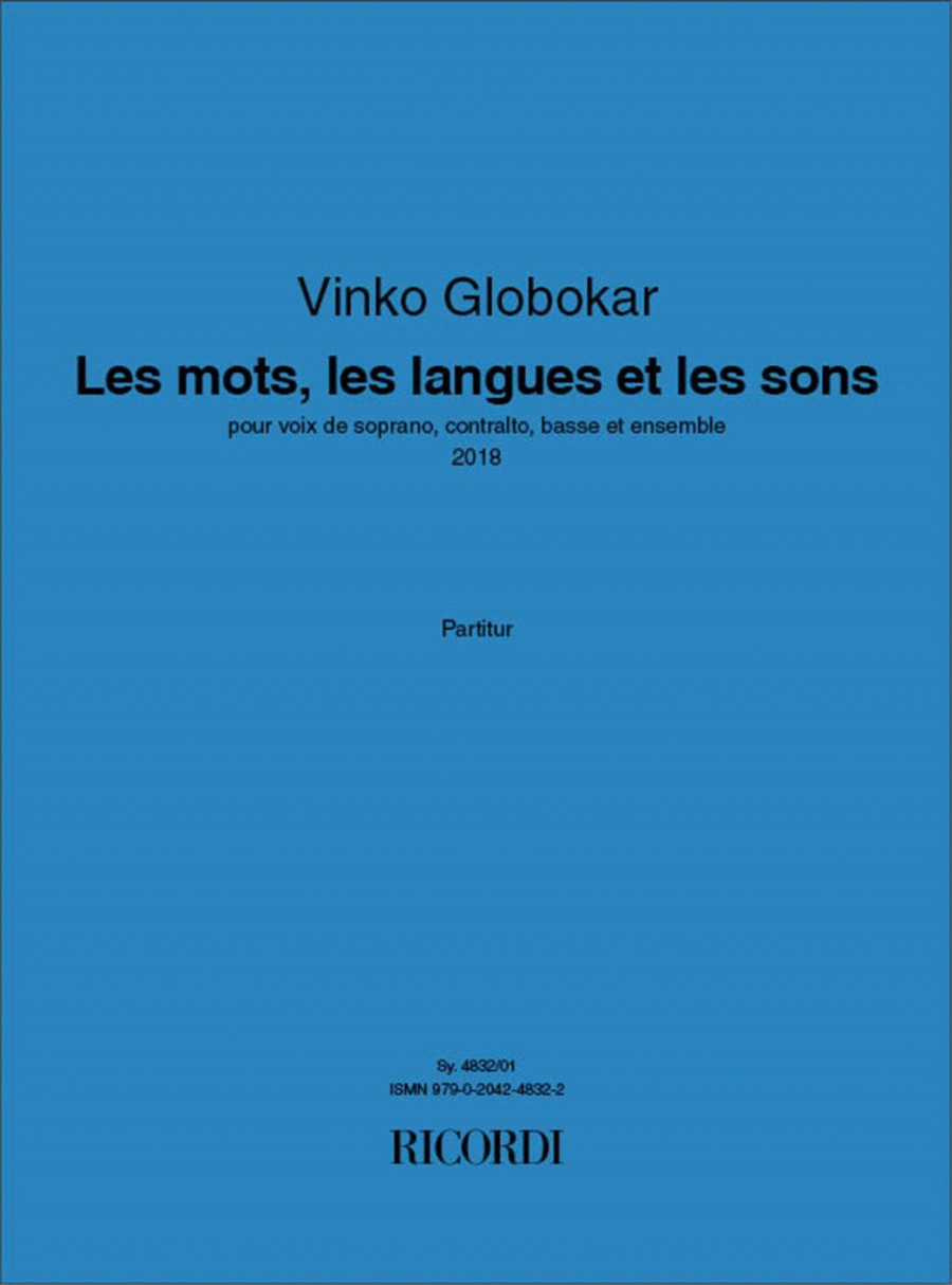 Les mots, les langues et les sons Voice Solo scores gallery preview page 1