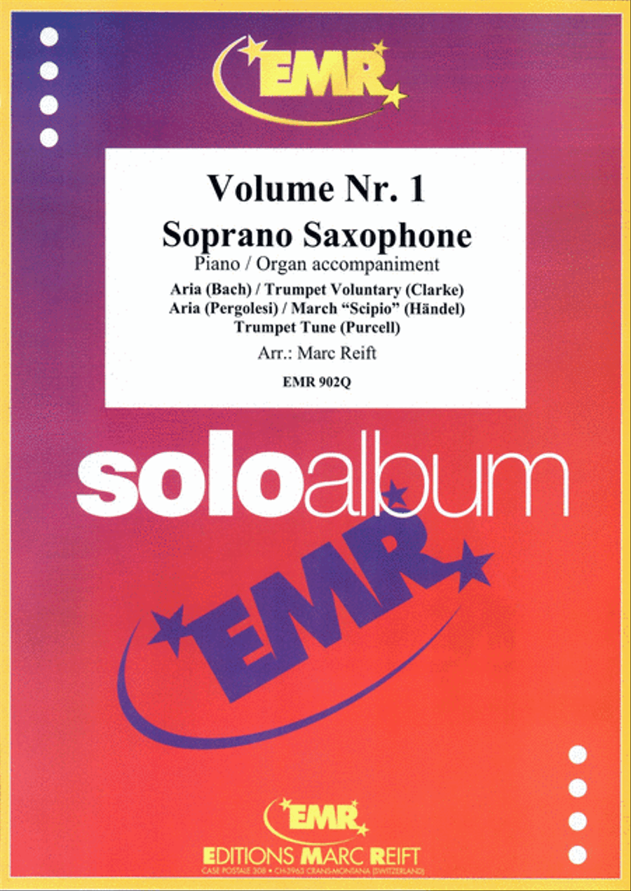 Solo Album Volume 01 Soprano Saxophone scores gallery preview page 1