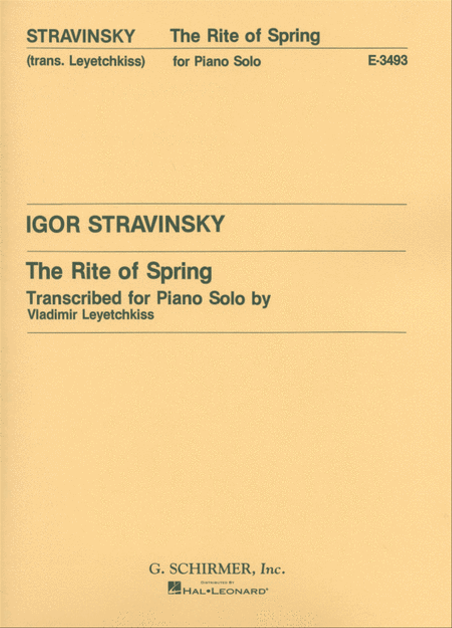Rite of Spring (Le Sacre du Printemps) Piano Solo scores gallery preview page 1