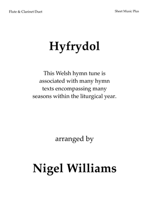 Book cover for Hyfrydol, for Flute and Clarinet Duet