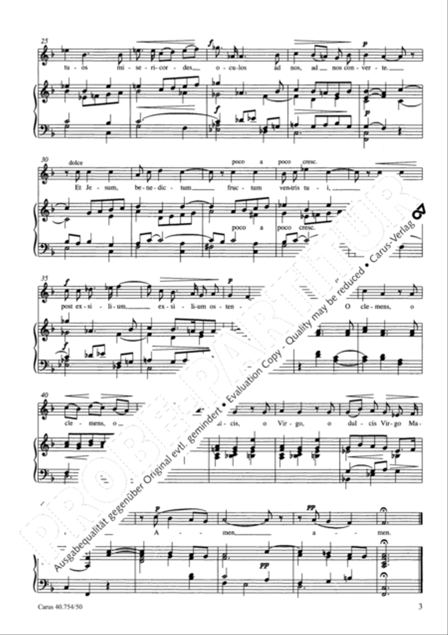 Faure: Ave Maria; Salve Regina Score scores gallery preview page 5