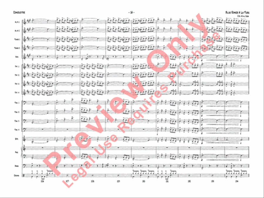 Blue Rondo a la Turk Jazz Ensemble scores gallery preview page 19
