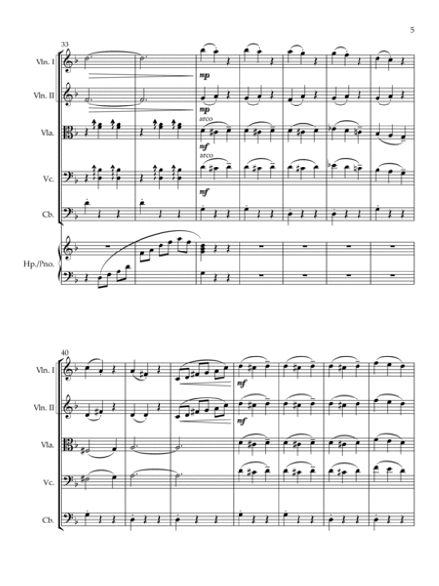 The Godfather Waltz The Godfather Waltz String Quintet scores gallery preview page 5