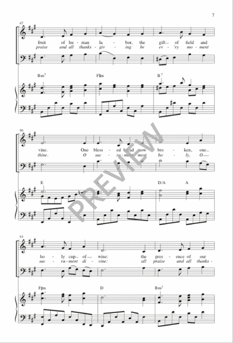 O Sacrament Most Holy O Sacrament Most Holy 4-Part scores gallery preview page 8