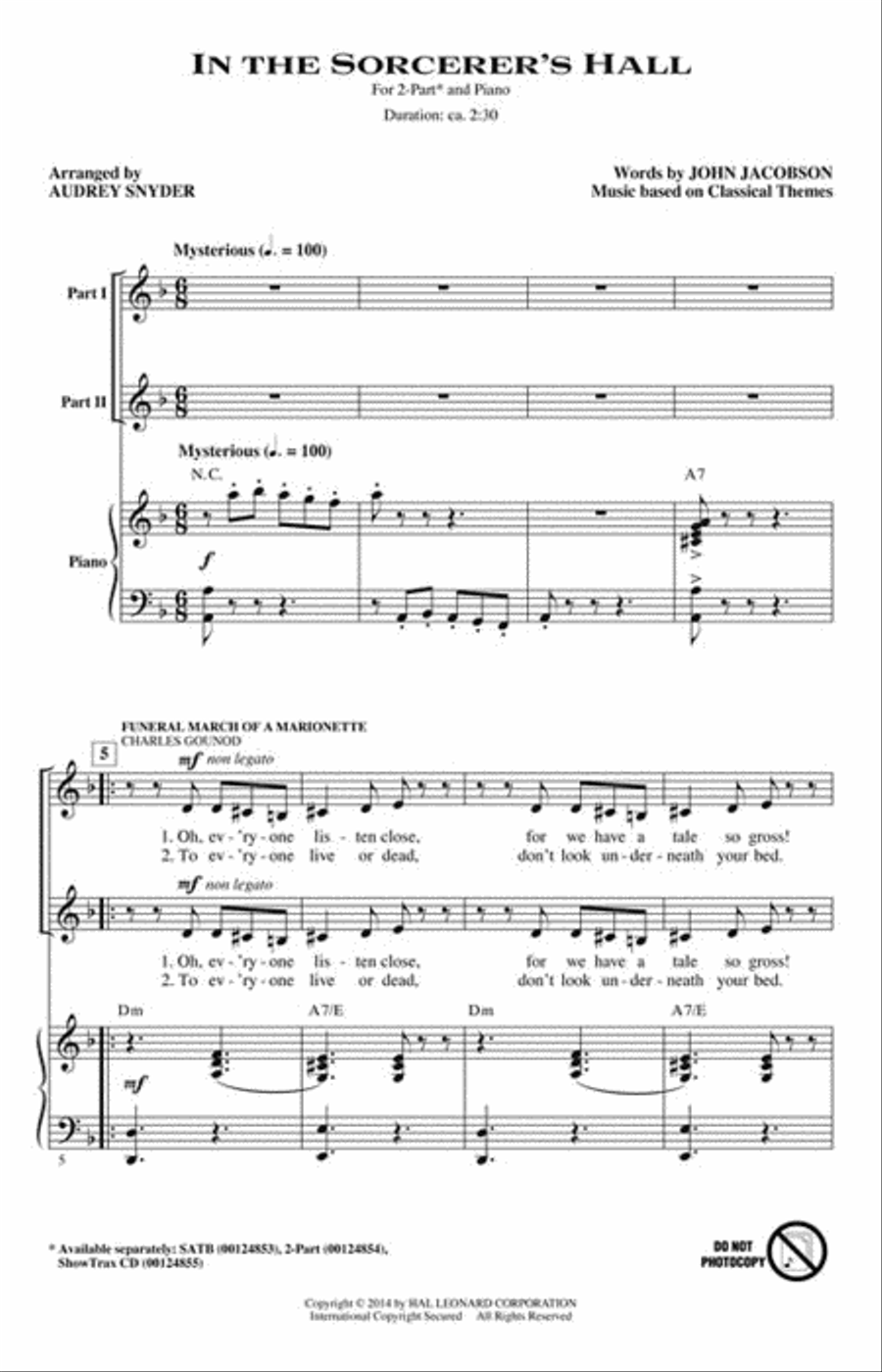 In the Sorcerer's Hall 2-Part scores gallery preview page 2